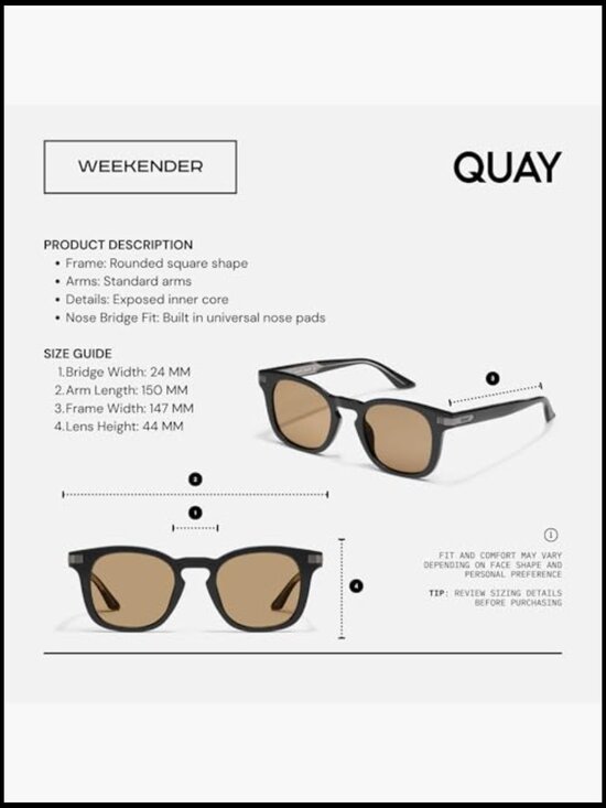 Rounded Square Sunglasses with Protective Case and Cleaning Cloth Bundle main image 4